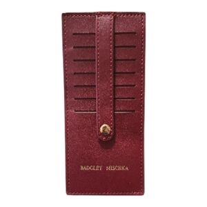 NWOT Badgley Mischka Burgundy Card Organizer